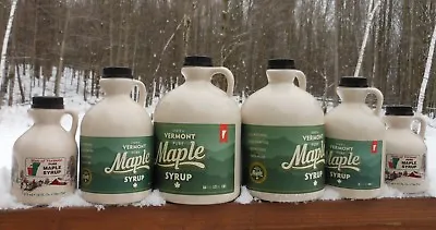 Pure Vermont Maple Syrup-1/2 Gallon-Grade A-Amber-Rich-Award Winning • $35.95