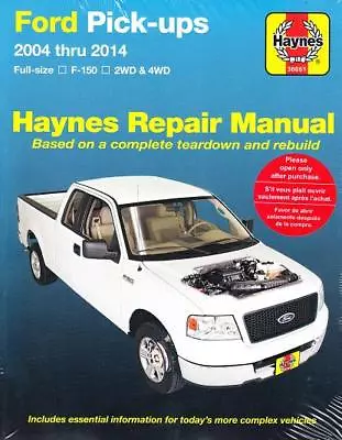 2004-2014 Ford F150 Pick-Ups 2WD 4WD Haynes Repair Service Workshop Manual0948 • $31.75