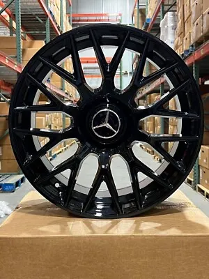 18  C63 Amg Style Gloss Black Wheels Fits Mercedes Benz 10+ E250 E350 E400 E550 • $829.99