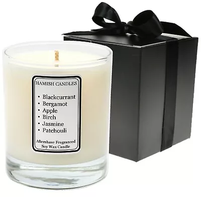 HC-M06 - Creed Like Aftershave - Personalised Soy Wax Candle - 20cl & Gift Box • £14.50