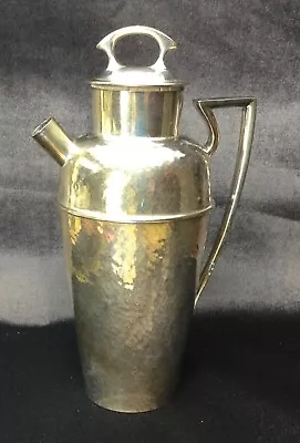 Derby  Silver Co.Vintage Hammered Silverplate Cocktail Martini Shaker Orig. Cork • $35