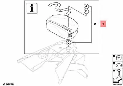 New Genuine BMW Moto Rear Bag K70 F700GS K72 F650GS F800GS K16 G450X 71607711245 • $97.16