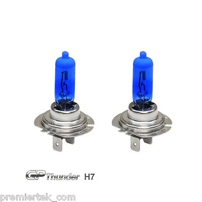 GP Thunder II 7500K H7 Xenon Halogen Headlight Bulb 55W Super White 2 Bulbs • $11.89