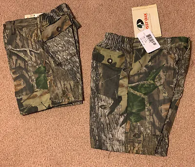 NWT Boys MOSSY OAK BREAK UP Camoflauge 4 Pocket Shorts Size Toddler 4 • $12