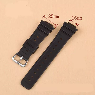 For G Shock G-Shock Watch 5600 Series Black TPU Watch Band Strap Replacement • $13.99