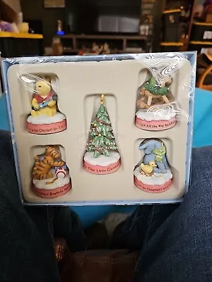 Classic Pooh Figurine Set First Little Christmas Collection 2000 Michel & Co. • $65