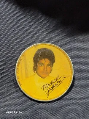 Vintage 1984 Michael Jackson Lee 2  Metal Belt Buckle Triumph Concert Merch  • $19.95