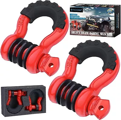 Off Road Jeep Tow Hooks Heavy Duty 3/4 Inch D Ring Shackle Bumper Mounted Truck • $29.44