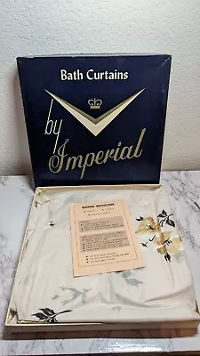 Vintage Shower Curtain Bath Curtains By Imperial Vinyl Bathroom New Old Stock • $34.99