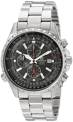 Casio EF527D-1AV Men's Edifice Stainless Steel Black Dial 100M Chronograph Watch • $135