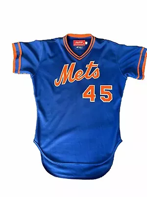 New York Mets Authentic Jersey RARE 1982 Blue Alt Team Issued Rawlings Sz 44 • $127.50