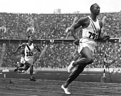 1936 Berlin Olympics JESSE OWENS Glossy 8x10 Photo USA Gold Medal Print • $5.99