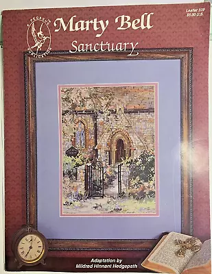 Cross Stitch Pattern Chart 1992 Marty Bell SANCTUARY Stitching Instruction More • $14.99