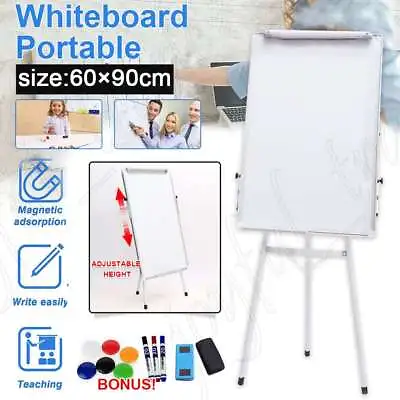 Whiteboard Portable Stand Easel Tripod Magnetic Display Telescopic Flipchart New • $72.55