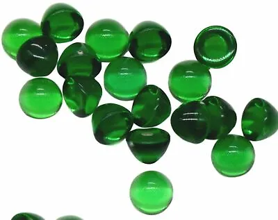 30 Green High Dome Top Bullet Round Cabochons Crafts 5 Mm Vintage • $4.99