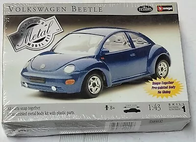 Testors Volkswagen New Beetle 1:43 Metal Body Model Car Kit Vintage 2000 New TU • $20