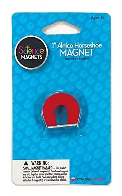 Alnico Horseshoe Magnet 1  H Red Includes Kepper Multicol • $11.54