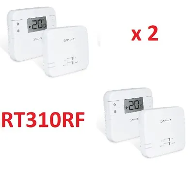 2 X SALUS RT310RF DIGITAL WIRELESS ELECTRONIC ROOM THERMOSTAT RF STAT X 2 NUMBER • £104.95