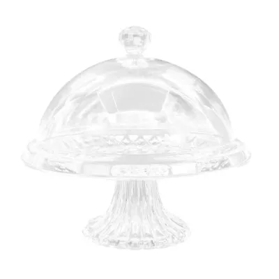 Acrylic Cake Plate With Dome Lid & Stand - Dessert Display Stand • £15.48