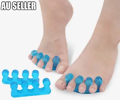 Reusable Soft Silicon Toe Finger Separator Nail Art Pedicure Polish Tool  • $5.50