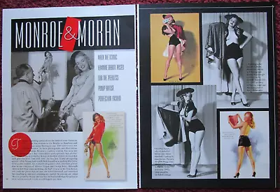 Magazine Photo Article 4-Page Pinup Clipping ~ Marilyn Monroe Artist Earl Moran • $4.99