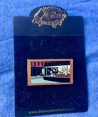 Disney Auctions Masterpiece Art Pin Mickey Goofy Nightsquawks LE 100 Silver Back • $1200