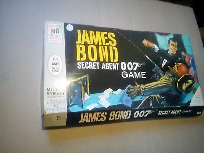 Vintage 1964 Milton Bradley James Bond 007 Secret Agent Board Game 4527 • $5