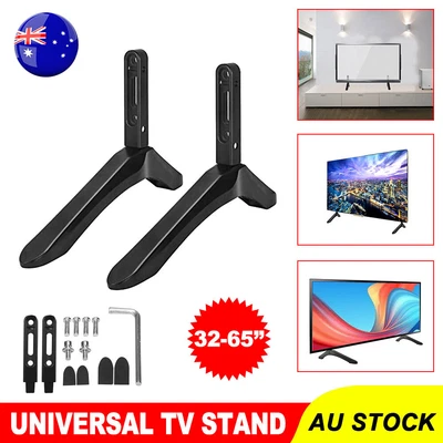 $20.75 • Buy 2pcs Portable TV Stand Base Mount For 32-65 Inch Samsung Vizio Sony LCD Holder