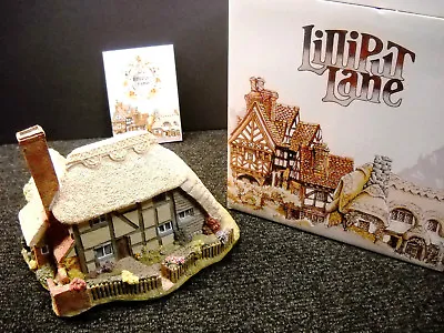 Lilliput Lane Saxon Cottage English South East NIB No Deed 1988 Mini Masterpiece • $34.95