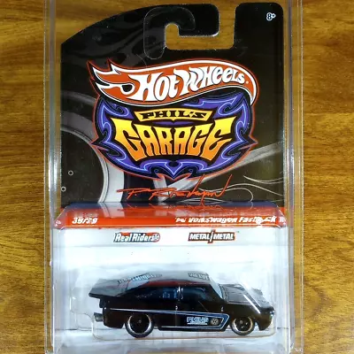 Hot Wheels Phil's Garage '65 Volkswagen Fastback Black Real Riders VW 39/39 2010 • $32.47