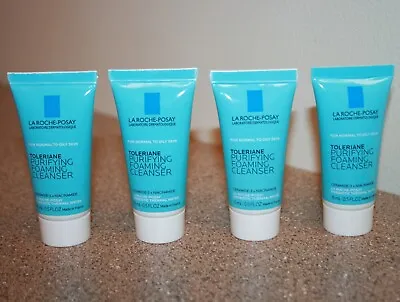 4 X La Roche-Posay Toleriane Purifying Foaming Cleanser Travel Size 0.5oz = 2 Oz • $13.99