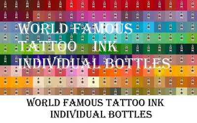 WORLD FAMOUS Tattoo Ink Red Blue Individual Bottles PICK COLORS 1/2 Oz 15 Ml USA • $19.70