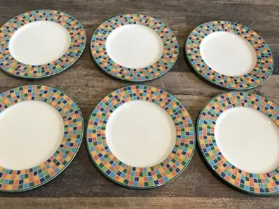 Lot Set 6 Villeroy & Boch TWIST ALEA LIMONE Large Charger Dinner Plates 12  • $44.99