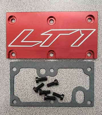 LT1 TPI Corvette Throttle Body Cover Plate Gasket Screws Camaro SS Z28 TA Red • $27.79