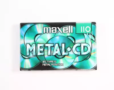 MAXELL METAL CD 110 IEC Type IV Blank Audio Cassette Tape - Brand NEW & Sealed • £17.89