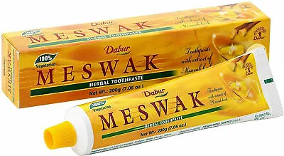 Pack Of 3 Dabur Meswak (Miswak) Toothpaste 200 Gm | Best Price • £34.55