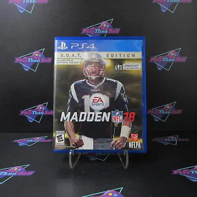 Madden NFL 18 GOAT Editon PS4 PlayStation 4 - Complete CIB • $15.95