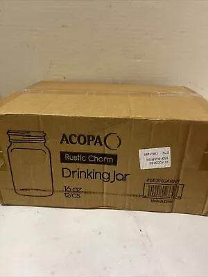 Acopa 16 Oz. Mason Jar / Drinking Jar No Handle • $41.99
