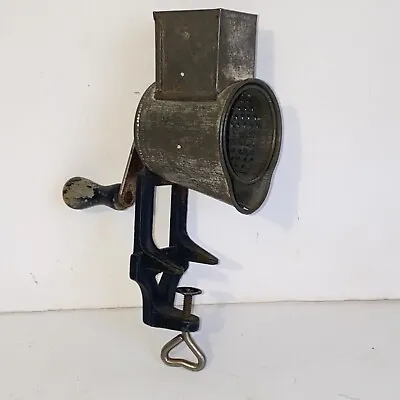 Vintage Lorraine Metal MFG Co New York Cast Iron Table Mount Rotary Food Grater  • $18.99