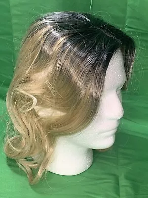 WIG Sexy  2 Tone Mixed Black/blonde Soft Silky Daily Wear With Clip Cosplay Hair • $24.99