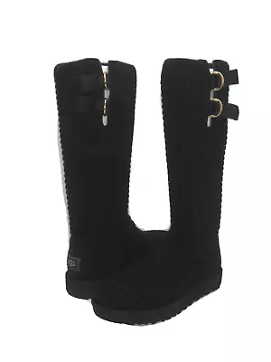 Ugg Classic Solene Tall Women Boots Black Us 10 /uk 8 /eu 41 • $119.99