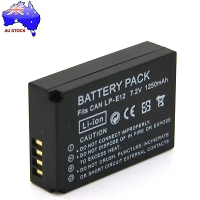 AUS LP-E12 Battery For Canon EOS M10 EOS M50 EOS M100 EOS M200 SLR Camera • $24.99