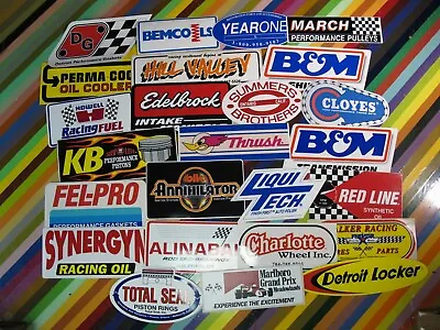 Vtg 1980s 1990s Auto Racing Sticker - Hill Valley B&M Justice Synergyn Weiand • $17