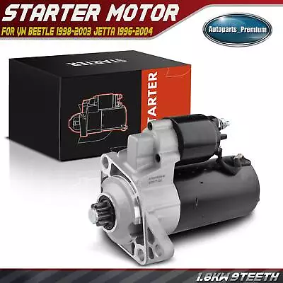 Starter For Volkswagen Beetle 1998-2003 Jetta 1996-2004 Passat Golf 1.8KW CCW 9T • $89.99