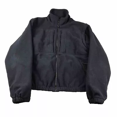 5.11 Tactical Jacket Mens Large Black Fleece Nylon Lined Full Zip Heavyweight • $62.85