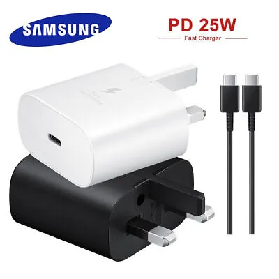 For Samsung Galaxy A13 A23 A33 A52s A53 5G Super Fast Plug Charger Cable Type C • £10.84