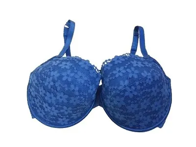 La Senza Hello Sugar Blue Lace Bombshell Push Up Bra! 38G • £12.95