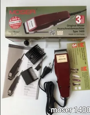 Moser 1400 Professional Hair Clipper Barber Classic Corded With 2 Guide COMB ORG • $49