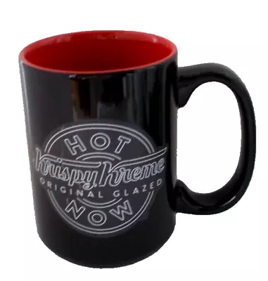 KRISPY KREME Hot Now Coffee Cup Heat Sensitive Black/Red • $24.99