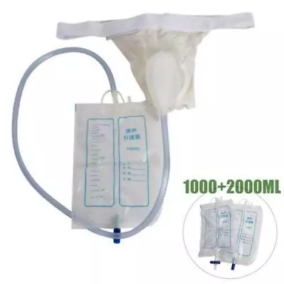 Male Urine Bag 1000+2000ml Disposable FDA CE Approved Hygienic Collection • $15.99